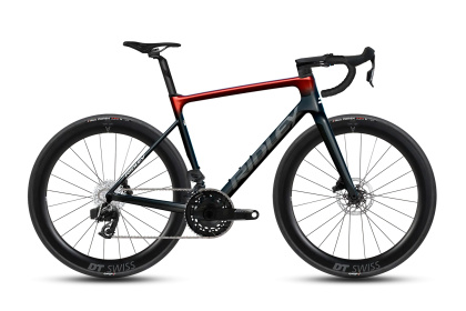 Велосипед шоссейный Ridley Falcn Force AXS / Красно-черный глянцевый