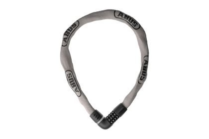 Замок велосипедный цепь Abus Tresor 6807C, кодовый, длина 110 см / Серый