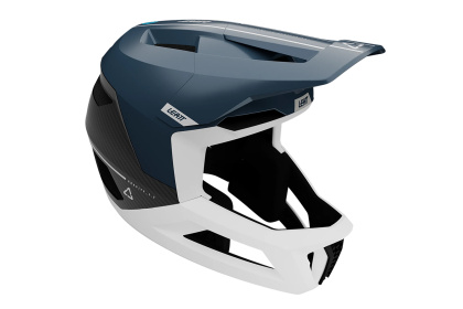 Шлем фулфейс Leatt MTB Gravity 5.0 / Бело-синий