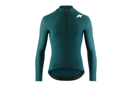 Велоджерси Assos Mille GT Spring Fall S11, длинный рукав / Сине-зеленая