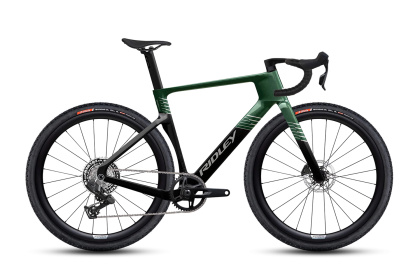Велосипед гравийный Ridley Kanzo Fast 2.0 Rival XPLR / Черно-зеленый глянцевый